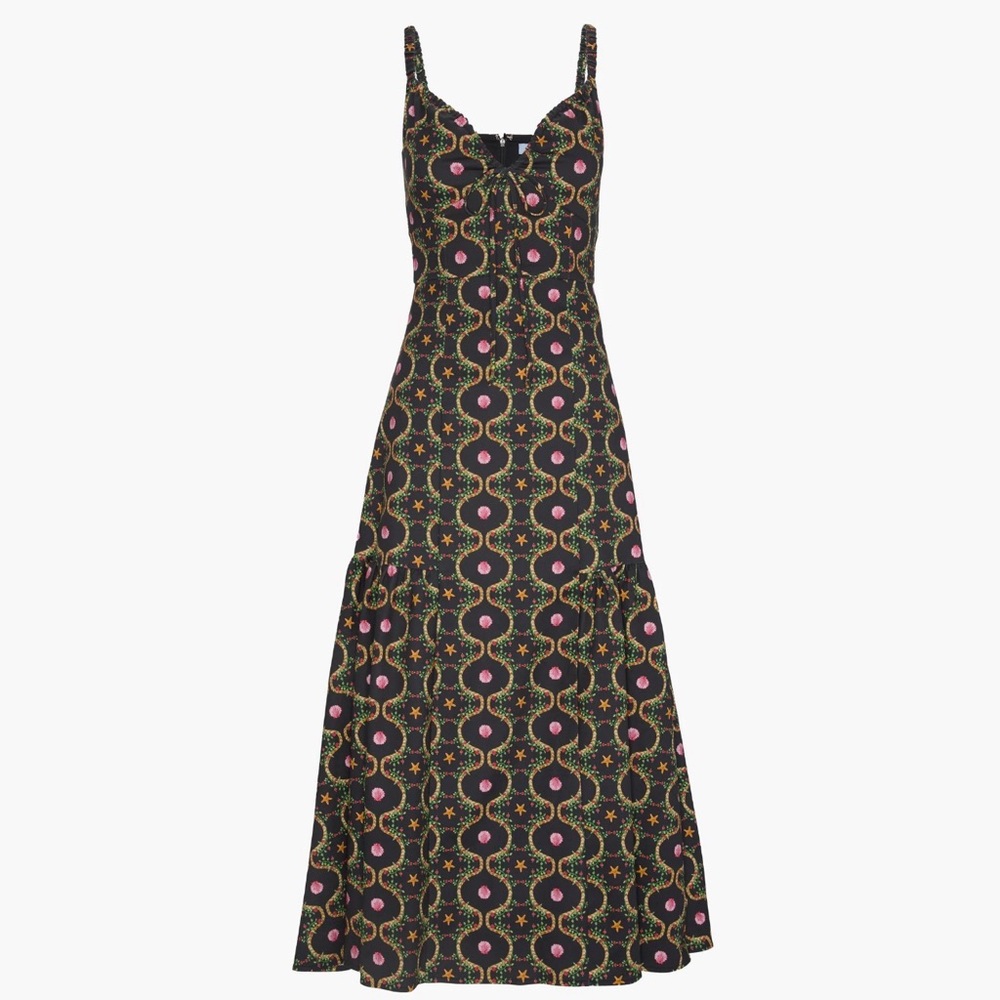 Chic Black and Pink Maxi Dress
